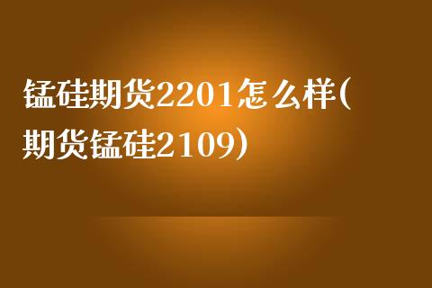 锰硅期货2201怎么样(期货锰硅2109)_https://gjqh.wpmee.com_期货平台_第1张