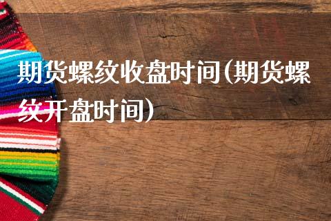 期货螺纹收盘时间(期货螺纹开盘时间)_https://gjqh.wpmee.com_期货新闻_第1张