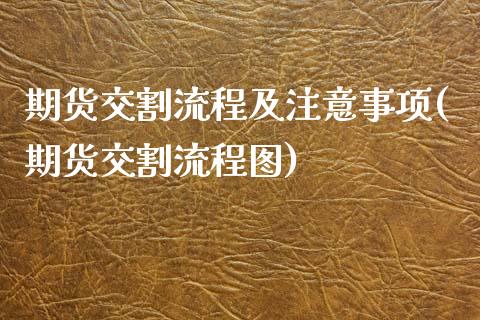 期货交割流程及注意事项(期货交割流程图)_https://gjqh.wpmee.com_期货新闻_第1张