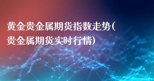 黄金贵金属期货指数走势(贵金属期货实时行情)_https://gjqh.wpmee.com_期货开户_第1张