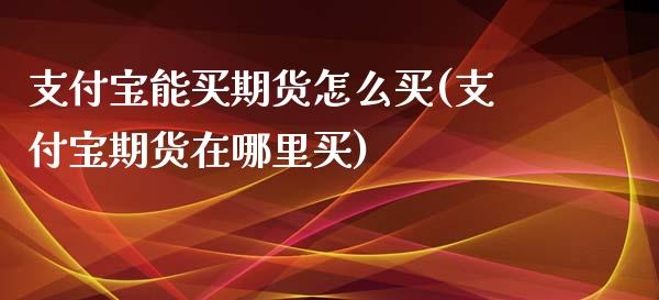 支付宝能买期货怎么买(支付宝期货在哪里买)_https://gjqh.wpmee.com_期货平台_第1张