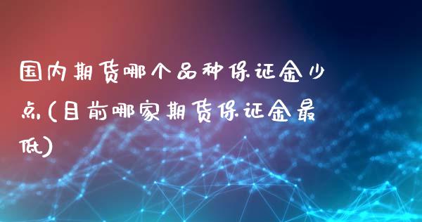 国内期货哪个品种保证金少点(目前哪家期货保证金最低)_https://gjqh.wpmee.com_期货开户_第1张