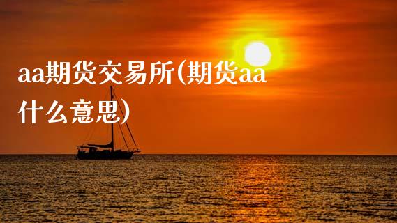 aa期货交易所(期货aa什么意思)_https://gjqh.wpmee.com_期货平台_第1张