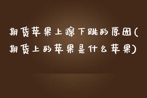 期货苹果上蹿下跳的原因(期货上的苹果是什么苹果)_https://gjqh.wpmee.com_期货开户_第1张