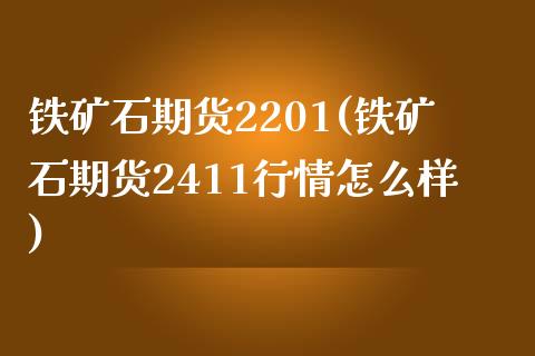 铁矿石期货2201(铁矿石期货2411行情怎么样)_https://gjqh.wpmee.com_期货百科_第1张