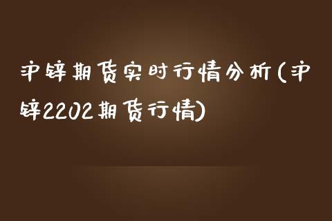 沪锌期货实时行情分析(沪锌2202期货行情)_https://gjqh.wpmee.com_期货百科_第1张