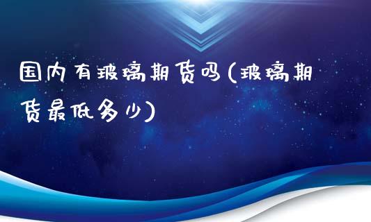 国内有玻璃期货吗(玻璃期货最低多少)_https://gjqh.wpmee.com_期货平台_第1张