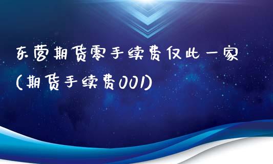 东营期货零手续费仅此一家(期货手续费001)_https://gjqh.wpmee.com_国际期货_第1张