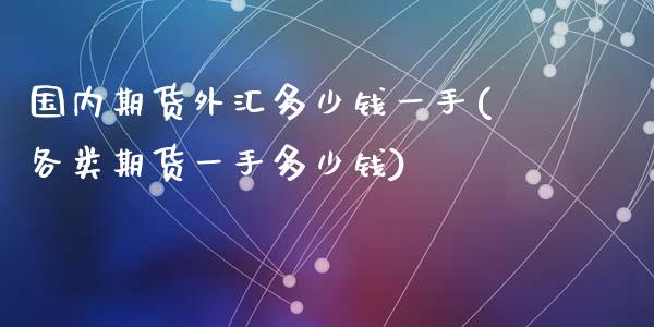 国内期货外汇多少钱一手(各类期货一手多少钱)_https://gjqh.wpmee.com_国际期货_第1张