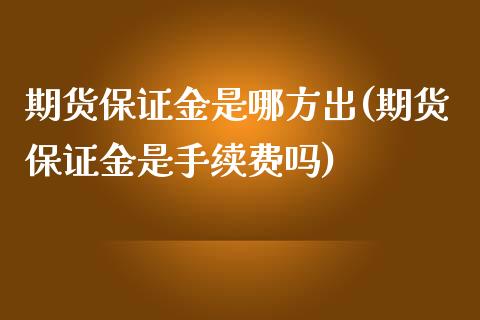 期货保证金是哪方出(期货保证金是手续费吗)_https://gjqh.wpmee.com_期货开户_第1张