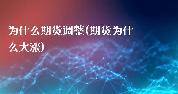 为什么期货调整(期货为什么大涨)_https://gjqh.wpmee.com_期货平台_第1张