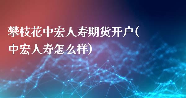 攀枝花中宏人寿期货开户(中宏人寿怎么样)_https://gjqh.wpmee.com_期货开户_第1张