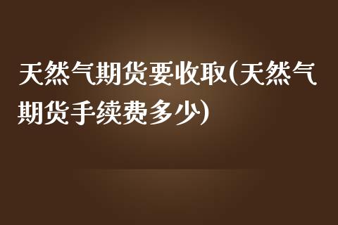 天然气期货要收取(天然气期货手续费多少)_https://gjqh.wpmee.com_期货新闻_第1张