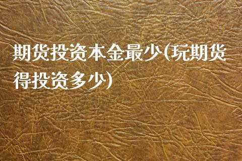 期货投资本金最少(玩期货得投资多少)_https://gjqh.wpmee.com_期货开户_第1张