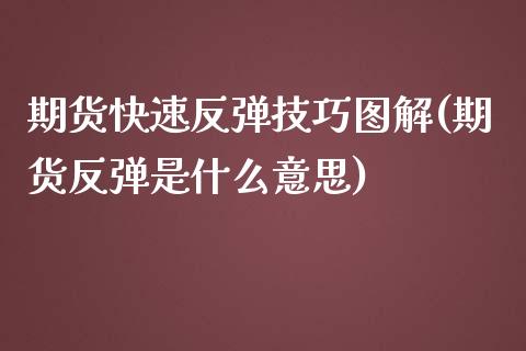 期货快速反弹技巧图解(期货反弹是什么意思)_https://gjqh.wpmee.com_期货平台_第1张