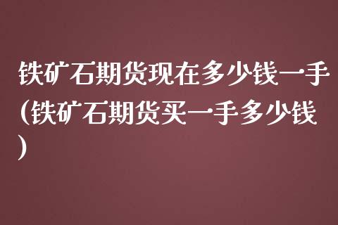 铁矿石期货现在多少钱一手(铁矿石期货买一手多少钱)_https://gjqh.wpmee.com_国际期货_第1张