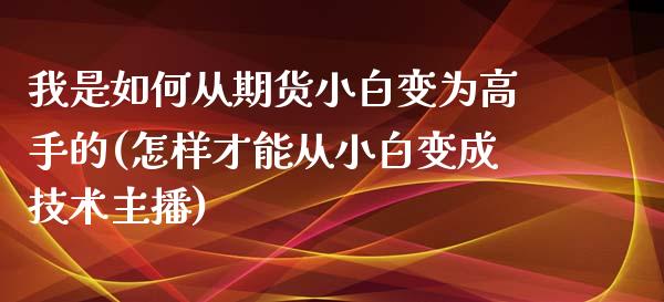 我是如何从期货小白变为高手的(怎样才能从小白变成技术主播)_https://gjqh.wpmee.com_期货百科_第1张