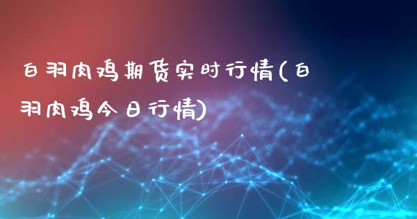 白羽肉鸡期货实时行情(白羽肉鸡今日行情)_https://gjqh.wpmee.com_期货开户_第1张