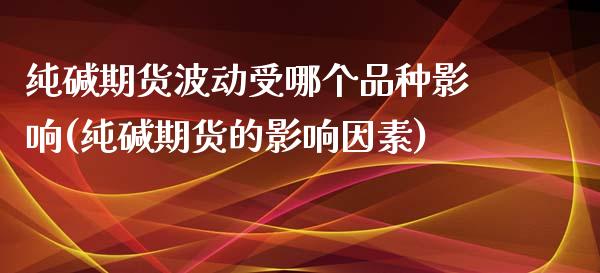 纯碱期货波动受哪个品种影响(纯碱期货的影响因素)_https://gjqh.wpmee.com_期货平台_第1张