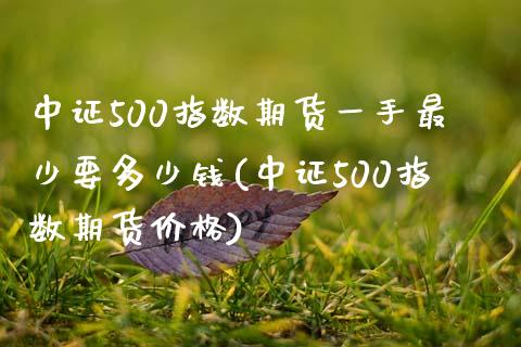 中证500指数期货一手最少要多少钱(中证500指数期货价格)_https://gjqh.wpmee.com_国际期货_第1张