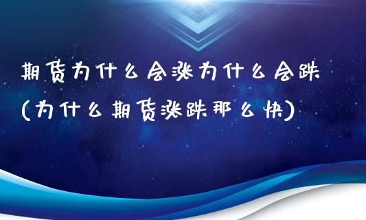 期货为什么会涨为什么会跌(为什么期货涨跌那么快)_https://gjqh.wpmee.com_国际期货_第1张