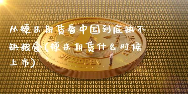 从粳米期货看中国到底缺不缺粮食(粳米期货什么时候上市)_https://gjqh.wpmee.com_期货新闻_第1张