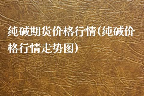 纯碱期货价格行情(纯碱价格行情走势图)_https://gjqh.wpmee.com_期货新闻_第1张