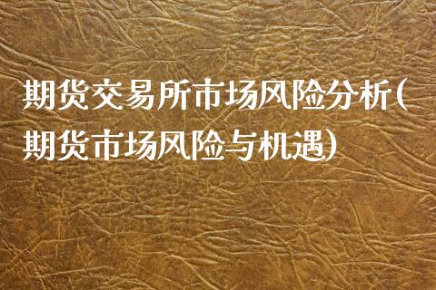 期货交易所市场风险分析(期货市场风险与机遇)_https://gjqh.wpmee.com_国际期货_第1张