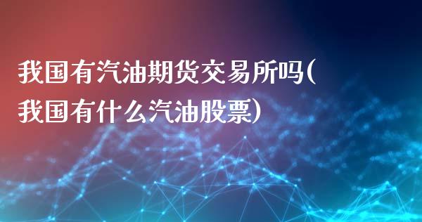 我国有汽油期货交易所吗(我国有什么汽油股票)_https://gjqh.wpmee.com_期货开户_第1张