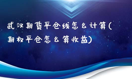 武汉期货平仓线怎么计算(期权平仓怎么算收益)_https://gjqh.wpmee.com_期货新闻_第1张