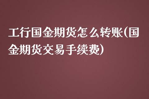 工行国金期货怎么转账(国金期货交易手续费)_https://gjqh.wpmee.com_国际期货_第1张