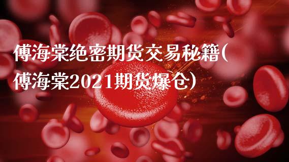 傅海棠绝密期货交易秘籍(傅海棠2021期货爆仓)_https://gjqh.wpmee.com_国际期货_第1张