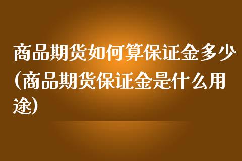 商品期货如何算保证金多少(商品期货保证金是什么用途)_https://gjqh.wpmee.com_期货平台_第1张