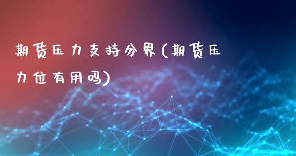 期货压力支持分界(期货压力位有用吗)_https://gjqh.wpmee.com_期货新闻_第1张