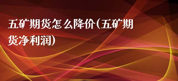 五矿期货怎么降价(五矿期货净利润)_https://gjqh.wpmee.com_期货百科_第1张