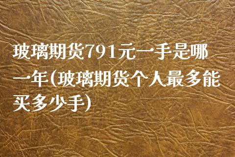 玻璃期货791元一手是哪一年(玻璃期货个人最多能买多少手)_https://gjqh.wpmee.com_期货百科_第1张