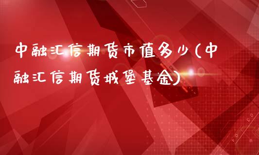 中融汇信期货市值多少(中融汇信期货城堡基金)_https://gjqh.wpmee.com_期货平台_第1张