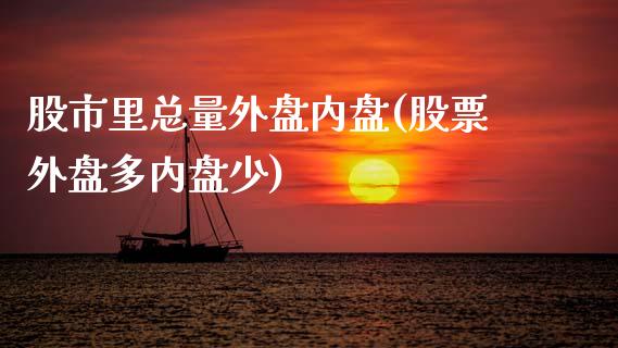 股市里总量外盘内盘(股票外盘多内盘少)_https://gjqh.wpmee.com_期货平台_第1张