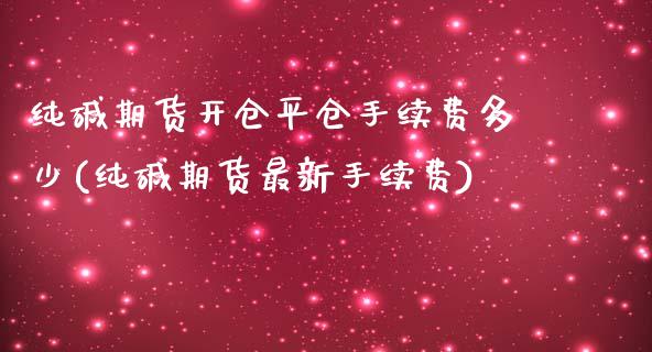 纯碱期货开仓平仓手续费多少(纯碱期货最新手续费)_https://gjqh.wpmee.com_国际期货_第1张