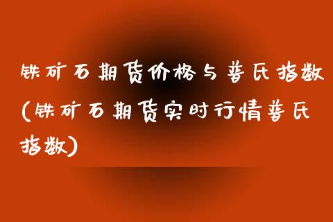 铁矿石期货价格与普氏指数(铁矿石期货实时行情普氏指数)_https://gjqh.wpmee.com_期货百科_第1张