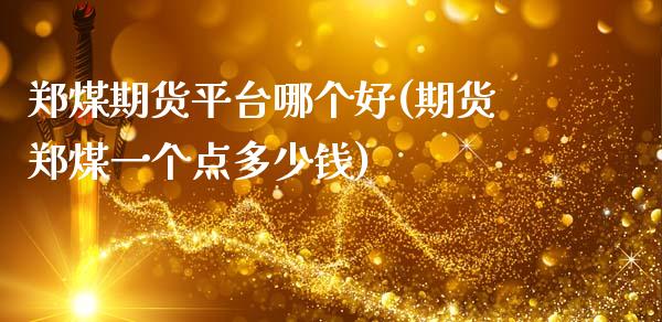 郑煤期货平台哪个好(期货郑煤一个点多少钱)_https://gjqh.wpmee.com_期货平台_第1张