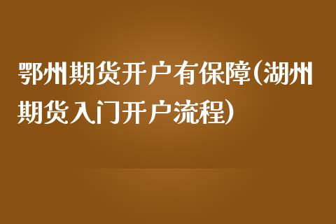 鄂州期货开户有保障(湖州期货入门开户流程)_https://gjqh.wpmee.com_期货百科_第1张