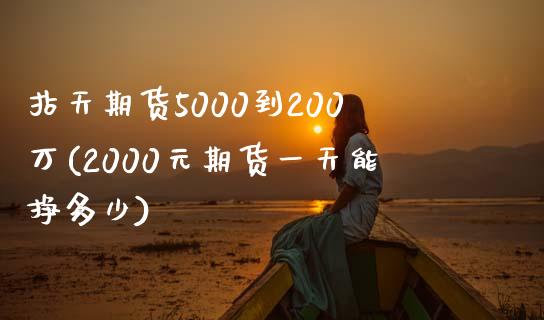 拈天期货5000到200万(2000元期货一天能挣多少)_https://gjqh.wpmee.com_期货开户_第1张