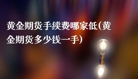 黄金期货手续费哪家低(黄金期货多少钱一手)_https://gjqh.wpmee.com_期货开户_第1张