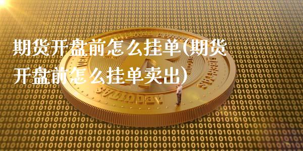 期货开盘前怎么挂单(期货开盘前怎么挂单卖出)_https://gjqh.wpmee.com_国际期货_第1张