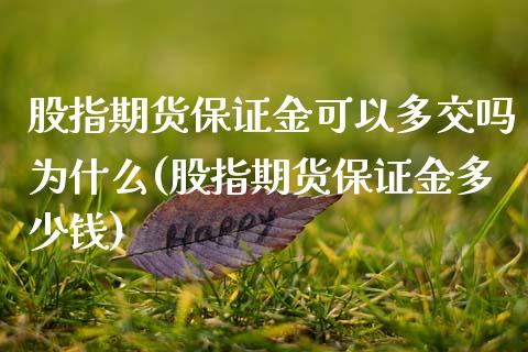 股指期货保证金可以多交吗为什么(股指期货保证金多少钱)_https://gjqh.wpmee.com_期货百科_第1张