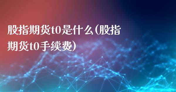 股指期货t0是什么(股指期货t0手续费)_https://gjqh.wpmee.com_期货新闻_第1张