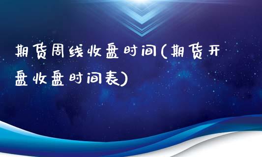 期货周线收盘时间(期货开盘收盘时间表)_https://gjqh.wpmee.com_期货开户_第1张