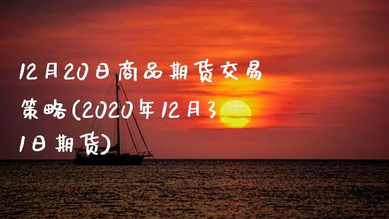 12月20日商品期货交易策略(2020年12月31日期货)_https://gjqh.wpmee.com_期货百科_第1张