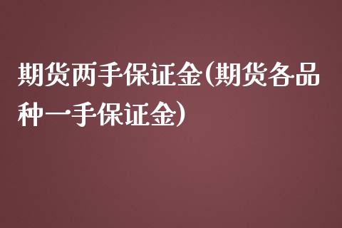 期货两手保证金(期货各品种一手保证金)_https://gjqh.wpmee.com_国际期货_第1张